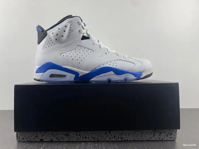 Cheap TBkick 6 Jordan (2014) Air Blue Sport 384664-107 Retro 0608